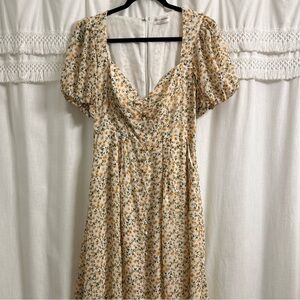 Chic Floral Maxi Dress in Cream by [Brand]